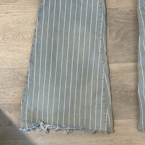 Striped Bell Bottom Jeans - Picture 4 of 10